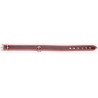 Generique Collier O Ring Simili Noir-Rouge